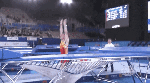 Bounce Trampoline GIF by FIG Gymnastics