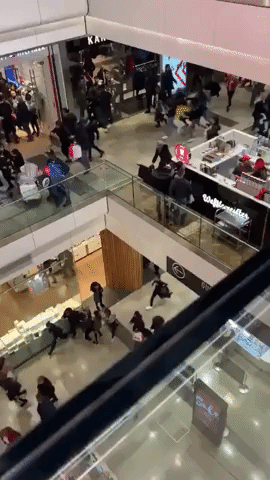 Boxing Day Shoppers Flee London Mall