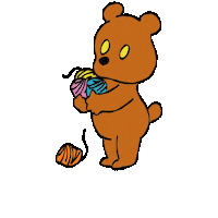 Bear Yarn Sticker by CHEBLO