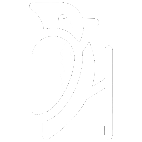 White Bird Hello Sticker by Vogele3000