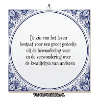 Humor Respect Sticker by Tegelspreuken.nl