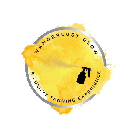 Wanderlustglow glow tan wanderlust spraytan Sticker