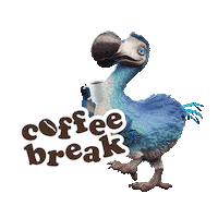 Coffee Break Sticker by Dodo Australia