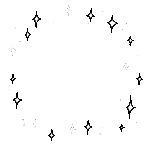steph_fireflyatelier giphyupload stars black and white magic Sticker