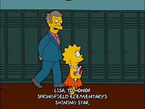 happy lisa simpson GIF