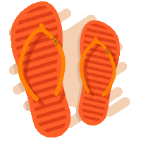 summer flipflop Sticker by Eden Roc Miami Beach