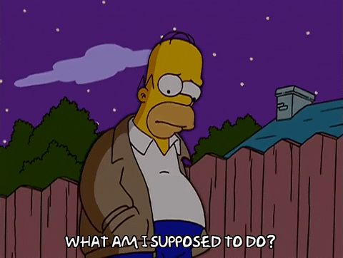 sad homer simpson GIF
