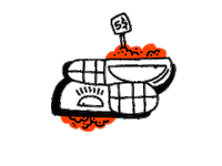 piotrkabat vegan meat meatball Sticker