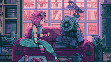 Relaxing 8 Bit GIF by League of Legends