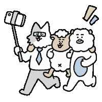 Happy Walk Sticker by FATZOO