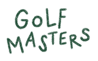 The Masters Golf Sticker by Catharina Stewart