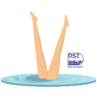 DSZsynchroonzwemmen swimming synchronized denhaag zwemmen Sticker