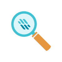 Magnifying Glass Makingwaves Sticker by Making Waves Foundation