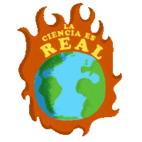 Climate Change Fire Sticker by INTO ACTION