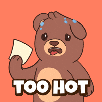 Sweating Teddy Bear GIF by BEARISH