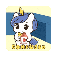 Confused No Idea Sticker by Brave Unicorn