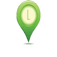Green Pin Sticker by LOCATIONS estate agents