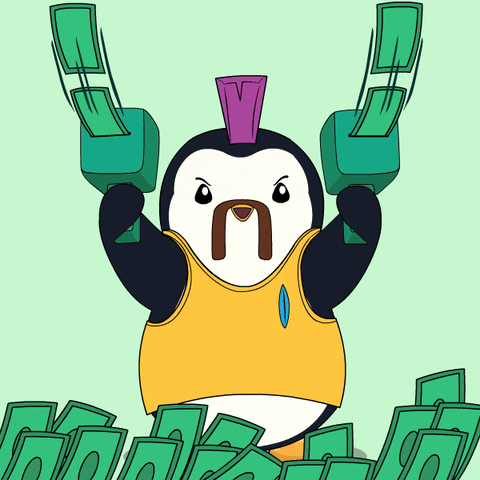 Money Penguin GIF by Pudgy Penguins