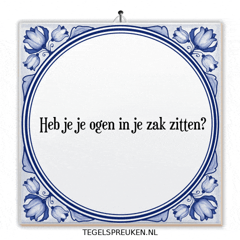 Zak Kijk GIF by Tegelspreuken.nl