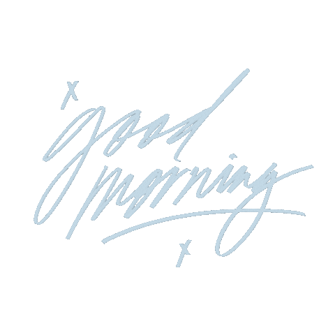Good Morning Hand Lettering Sticker