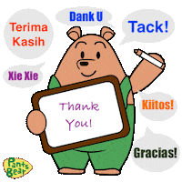 Thanks Gracias Sticker