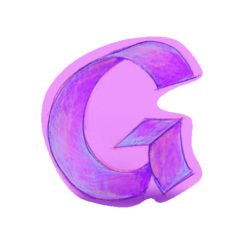 SignoritaChocolita pink blue typography purple Sticker