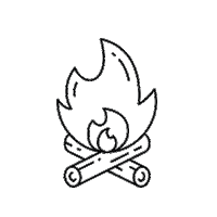MEINEJUNGS feuer lagerfeuer meinejungs meine jungs Sticker