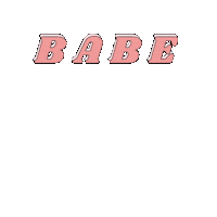 Pink Babe Sticker by little big chains