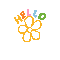 New Day Hello Sticker