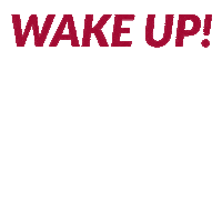 Wake Up Gameday Sticker by Arkansas Alumni Association