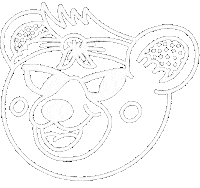 Hand Made Bear Sticker