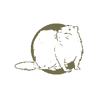 BiosfarVanerskargarden beaver unesco agenda 2030 biosphere Sticker