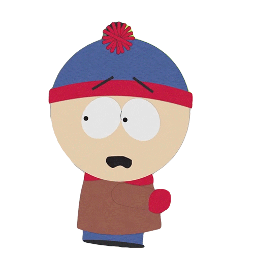 Stan Marsh Running Sticker by South Park