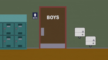 boys restroom GIF by South Park 