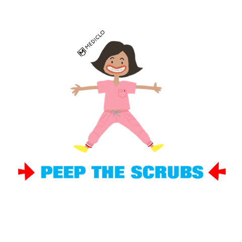 Doctor Scrubs Sticker by Mediclo