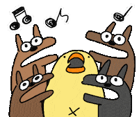 Dog Bird Sticker by ぴょろりんちょ（ひよこ人間ぴよ）