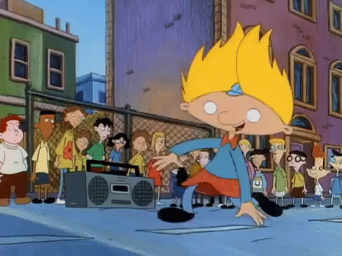 hey arnold nick splat GIF