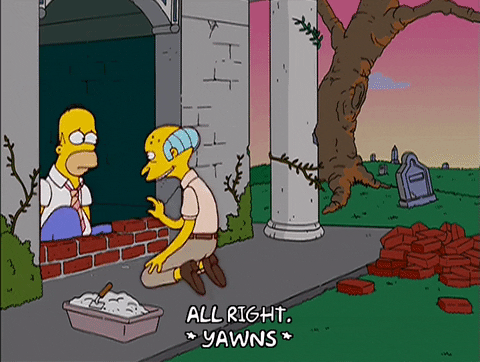 stretching homer simpson GIF