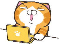 Cat Worrying Sticker by MochiDad