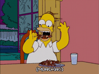 Hungry Merry Christmas GIF by The Simpsons