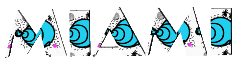 Miami Invade Sticker by La Plaga