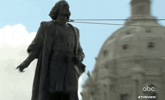 Topple Statue GIF by GIPHY News