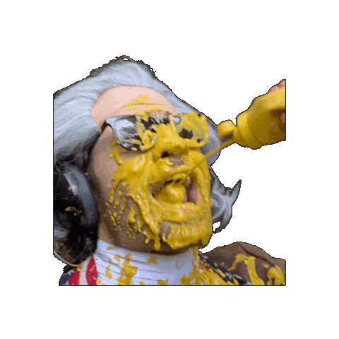 Mustard Condiment Sticker