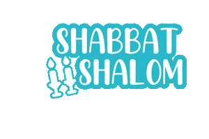Shabbat Shalom Candles Sticker by Houston Hillel