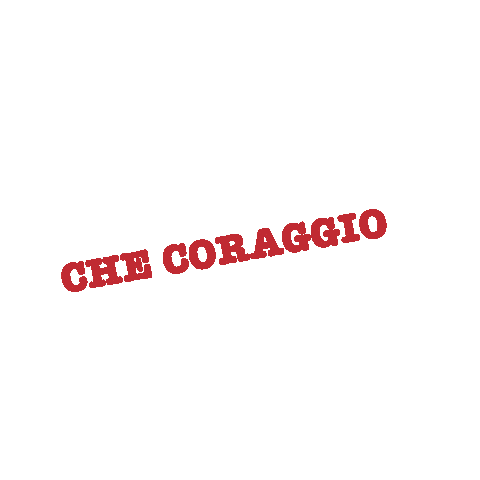 Frasi Coraggio Sticker