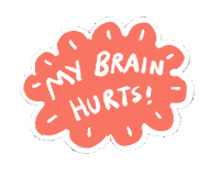 Thinking Think Sticker by Abitan