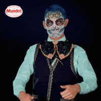 SidralMundet drink thumbs up apple skull GIF