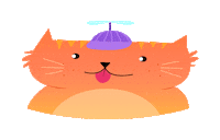 Tabby Cat Sticker by ank_illustrates