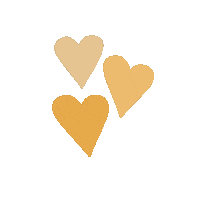 Yellow Hearts Sticker