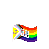 Pride Flag Sticker by Trebas Institute Toronto